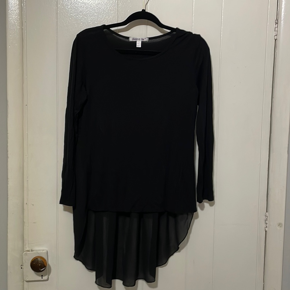 Sheer back top